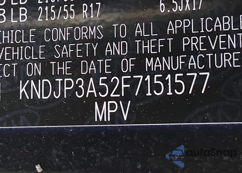 2015 Kia Soul + из США, поврежденный, VIN KNDJP3A52F7151577